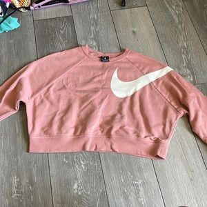 Nike crop top sweatshirt